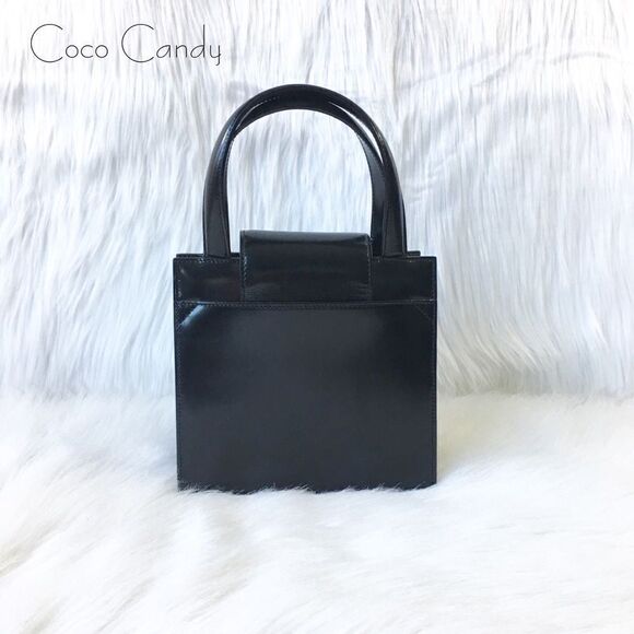 🔃Bulgari Black Leather Accordion Crossbody Bag - Picture 3 of 16